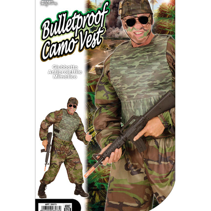 e-carnavalskleding-SYK Kogelwerend vest camouflage