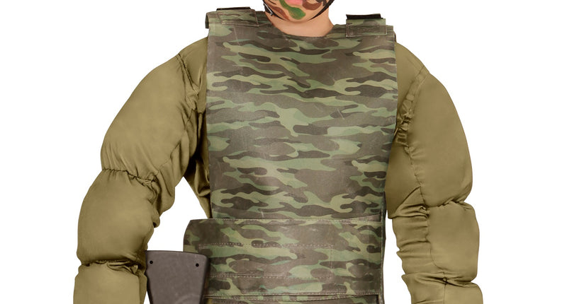 e-carnavalskleding-SYK Kogelwerend vest camouflage kind