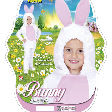 e-carnavalskleding-SYK Konijnen pak kind bunny wit roze