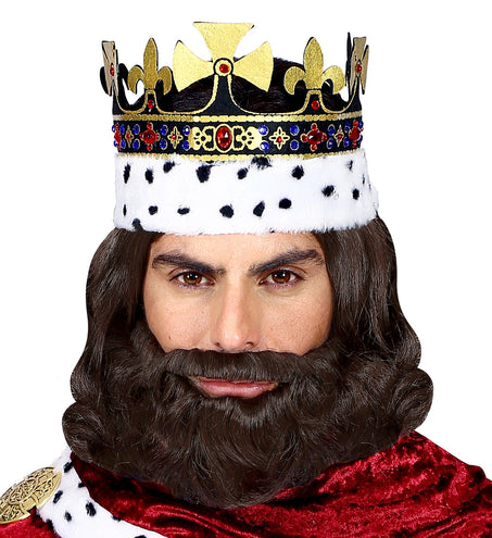 e-carnavalskleding-SYK Koning pruik met baard