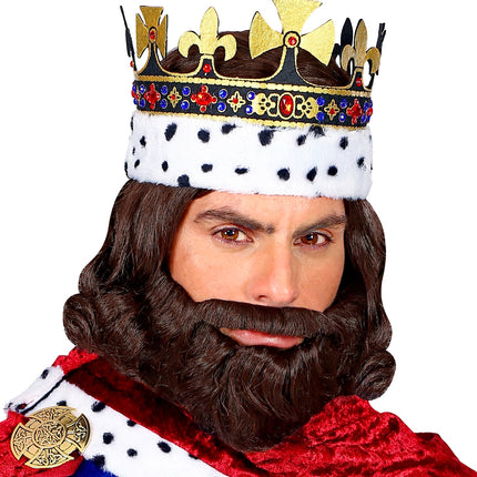 e-carnavalskleding-SYK Koning pruik met baard