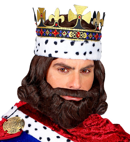 e-carnavalskleding-SYK Koning pruik met baard