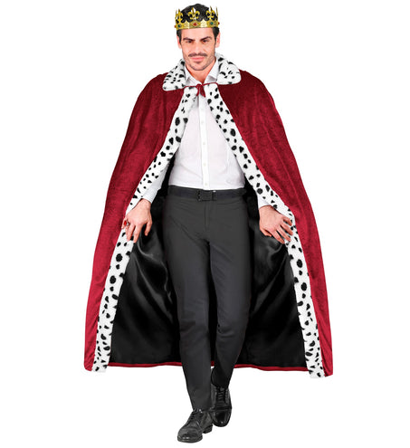 e-carnavalskleding-SYK Koningsmantel bordeaux rood 140cm