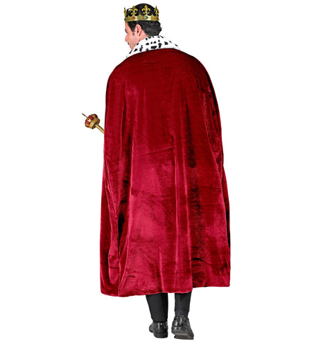e-carnavalskleding-SYK Koningsmantel bordeaux rood 140cm