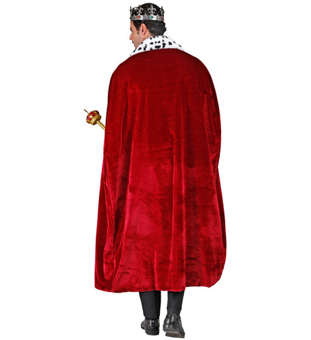 e-carnavalskleding-SYK Koningsmantel bordeaux rood 140cm