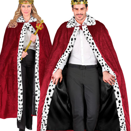 e-carnavalskleding-SYK Koningsmantel bordeaux rood 140cm