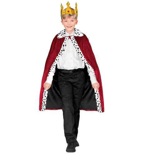 e-carnavalskleding-SYK Koningsmantel bordeaux rood 90cm