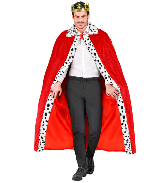 e-carnavalskleding-SYK Koningsmantel rood 140cm