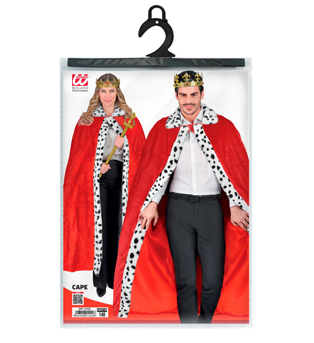 e-carnavalskleding-SYK Koningsmantel rood 140cm