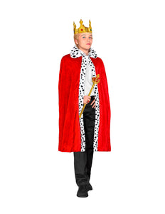 e-carnavalskleding-SYK Koningsmantel rood 90cm