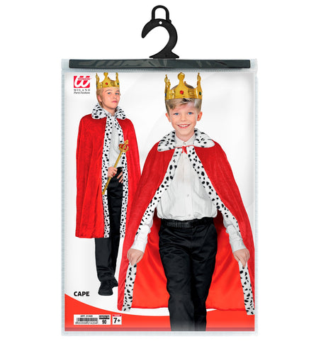 e-carnavalskleding-SYK Koningsmantel rood 90cm