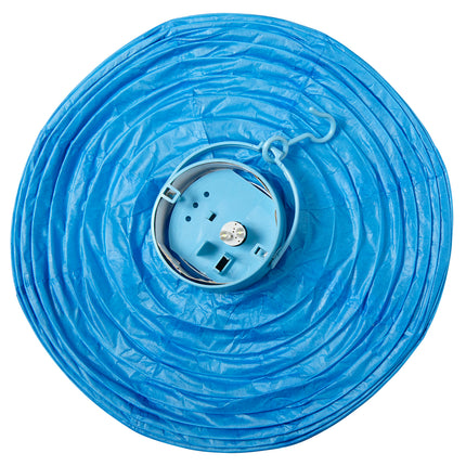 e-carnavalskleding-SYK Lampion Met Licht 30Cm Blauw