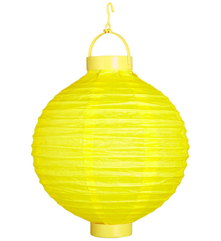 e-carnavalskleding-SYK Lampion Met Licht 30Cm Geel