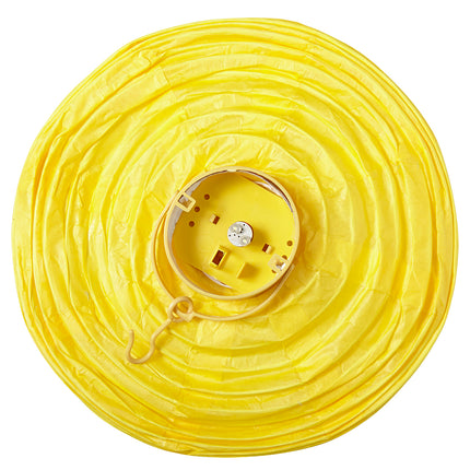 e-carnavalskleding-SYK Lampion Met Licht 30Cm Geel