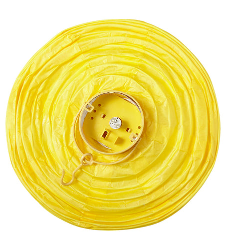 e-carnavalskleding-SYK Lampion Met Licht 30Cm Geel
