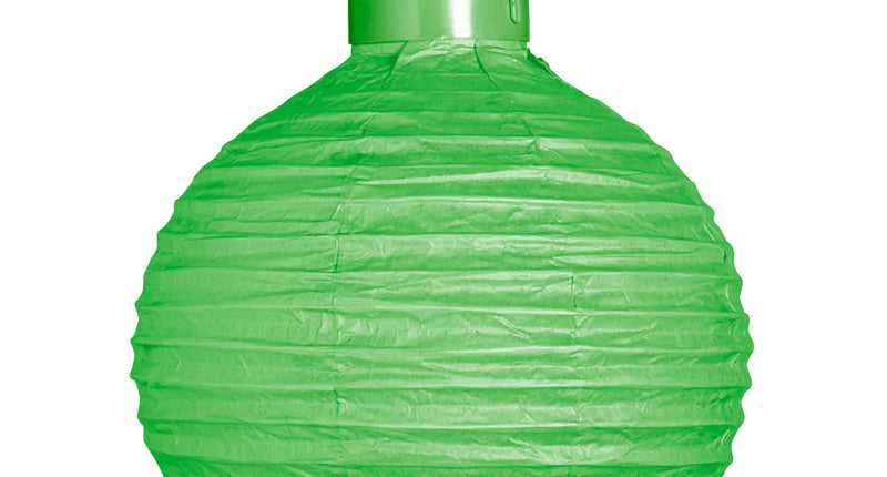 e-carnavalskleding-SYK Lampion Met Licht 30Cm Groen