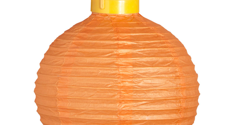 e-carnavalskleding-SYK Lampion Met Licht 30Cm Oranje