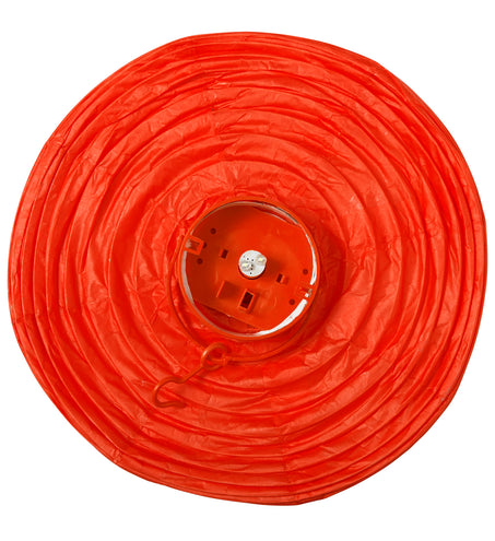 e-carnavalskleding-SYK Lampion Met Licht 30Cm Rood