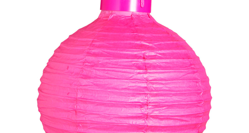 e-carnavalskleding-SYK Lampion Met Licht 30Cm Roze