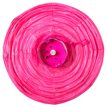 e-carnavalskleding-SYK Lampion Met Licht 30Cm Roze