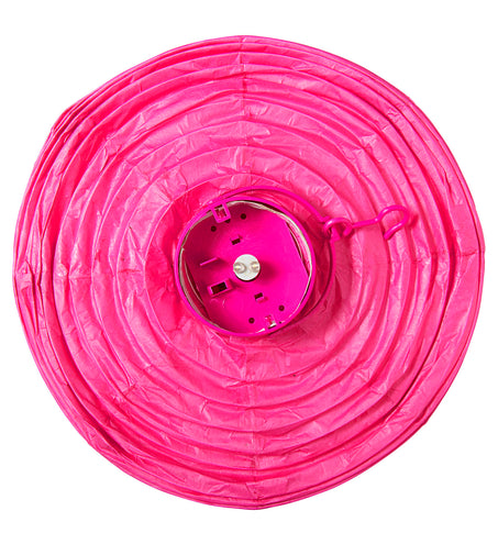 e-carnavalskleding-SYK Lampion Met Licht 30Cm Roze