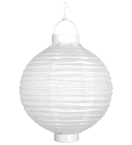 e-carnavalskleding-SYK Lampion Met Licht 30Cm Wit