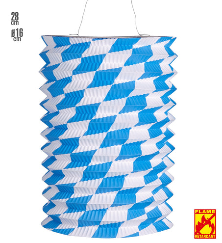 e-carnavalskleding-SYK Lampion Wit/Blauw Bv
