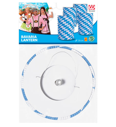 e-carnavalskleding-SYK Lampion Wit/Blauw Bv