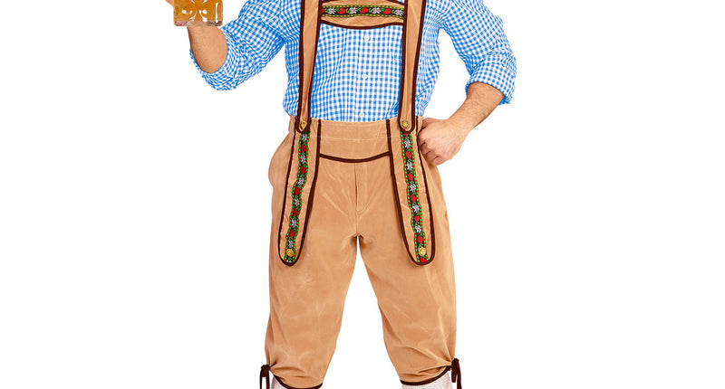e-carnavalskleding-SYK Lederhose Beiers beige