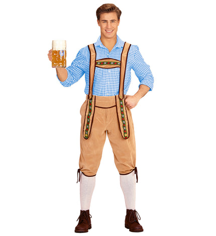 e-carnavalskleding-SYK Lederhose Beiers beige