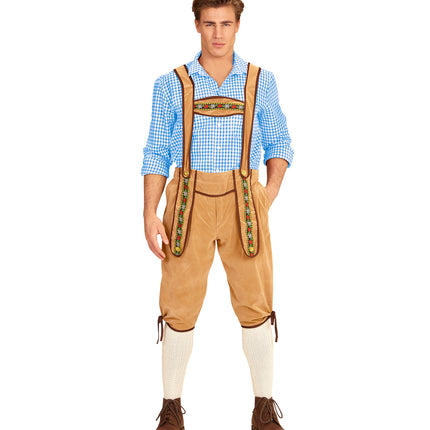 e-carnavalskleding-SYK Lederhose Beiers beige