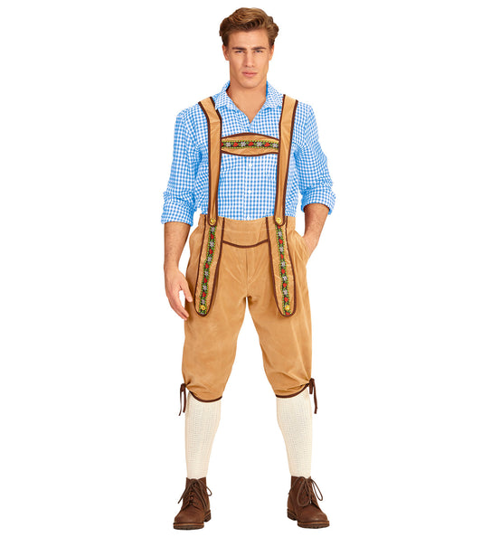 e-carnavalskleding-SYK Lederhose Beiers beige