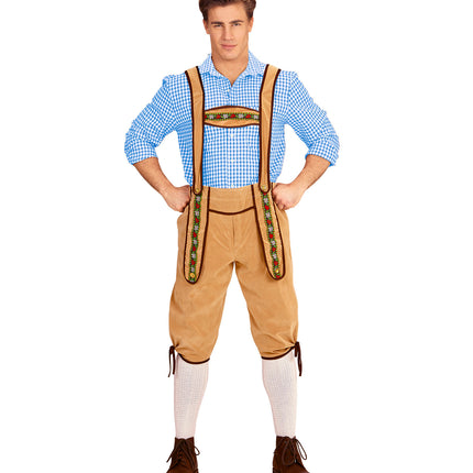 e-carnavalskleding-SYK Lederhose Beiers beige