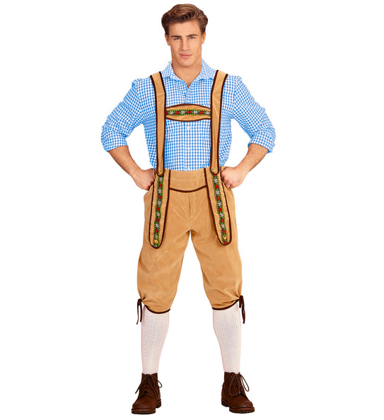 e-carnavalskleding-SYK Lederhose Beiers beige
