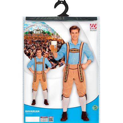 e-carnavalskleding-SYK Lederhose Beiers beige