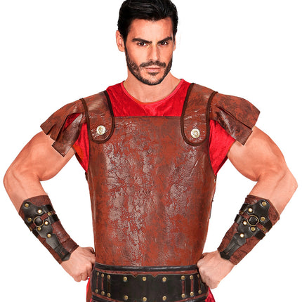 e-carnavalskleding-SYK Lederlook armbedekking gladiator