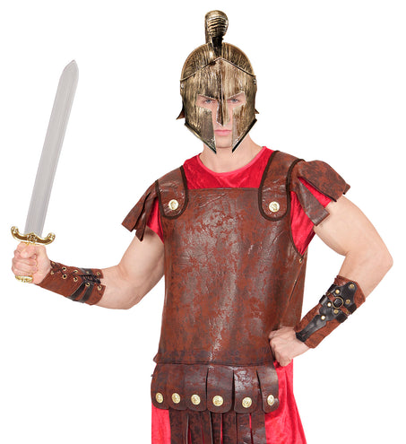 e-carnavalskleding-SYK Lederlook armbedekking gladiator