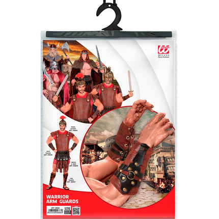e-carnavalskleding-SYK Lederlook armbedekking gladiator