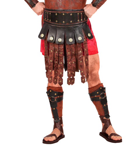 e-carnavalskleding-SYK Lederlook riem gladiator romeins