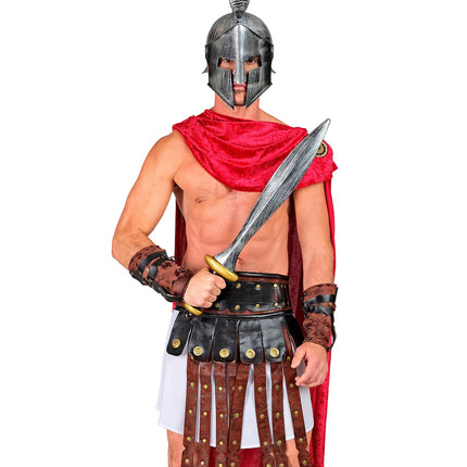 e-carnavalskleding-SYK Lederlook riem gladiator romeins