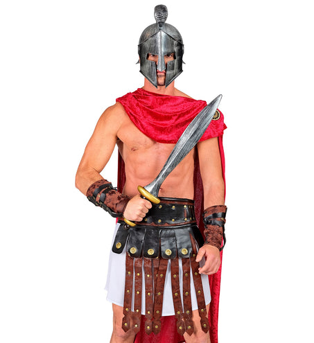 e-carnavalskleding-SYK Lederlook riem gladiator romeins