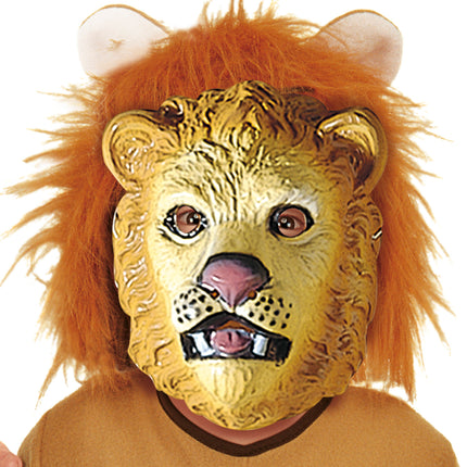 e-carnavalskleding-SYK Leeuwen masker plastic kind