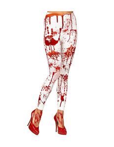 e-carnavalskleding-SYK Legging met bloed halloween
