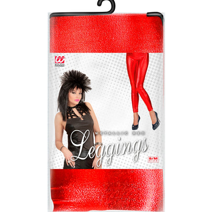 e-carnavalskleding-SYK Legging metallic rood