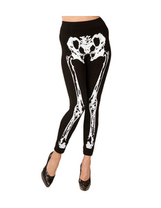 e-carnavalskleding-SYK Legging skelet zwart wit