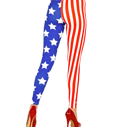 e-carnavalskleding-SYK Legging USA Amerikaanse vlag