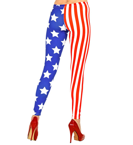 e-carnavalskleding-SYK Legging USA Amerikaanse vlag