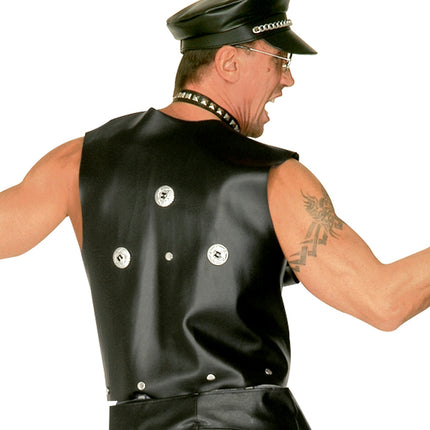 e-carnavalskleding-SYK Leren vest motor man