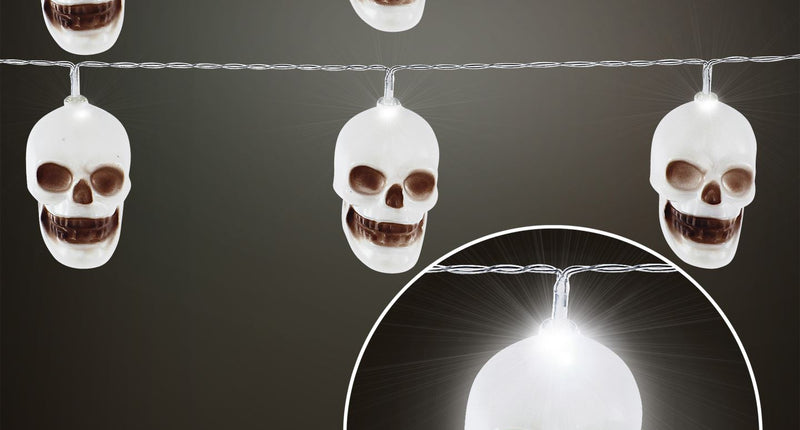 e-carnavalskleding-SYK Lichtketting deco met schedels