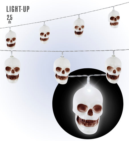 e-carnavalskleding-SYK Lichtketting deco met schedels